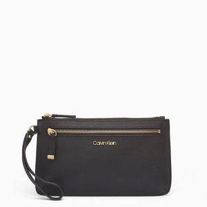 Saffiano Leather Large Slim Wristlet